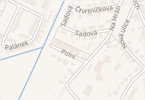 Polní v obci Vyškov - mapa ulice