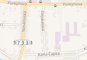 Stejskalova v obci Vyškov - mapa ulice
