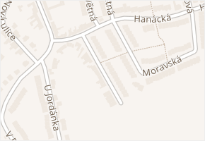 U Jordánka v obci Vyškov - mapa ulice