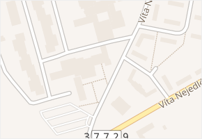 Víta Nejedlého v obci Vyškov - mapa ulice