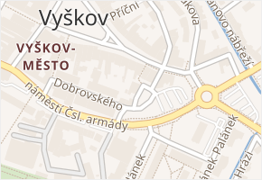 Zámecká v obci Vyškov - mapa ulice
