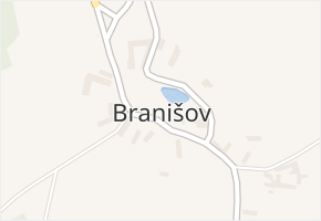 Branišov v obci Vyskytná - mapa části obce