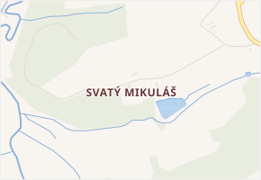 Svatý Mikuláš v obci Vysočina - mapa části obce