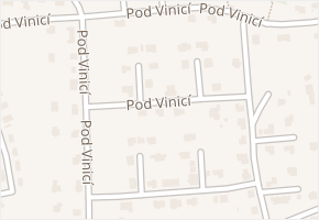 Pod Vinicí v obci Vysoká nad Labem - mapa ulice