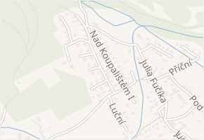 Nad Koupalištěm II v obci Vysoká Pec - mapa ulice