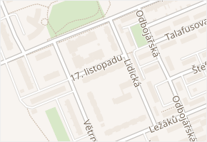17. listopadu v obci Vysoké Mýto - mapa ulice