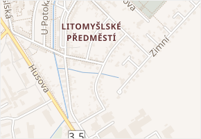 Čsl. armády v obci Vysoké Mýto - mapa ulice
