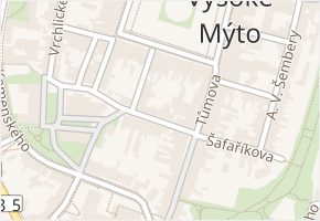 Försterova v obci Vysoké Mýto - mapa ulice