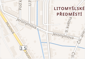 Jeronýmova v obci Vysoké Mýto - mapa ulice
