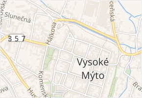 Klášterní v obci Vysoké Mýto - mapa ulice