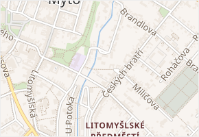Klicperova v obci Vysoké Mýto - mapa ulice