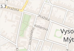 Kollárova v obci Vysoké Mýto - mapa ulice