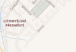Letní v obci Vysoké Mýto - mapa ulice