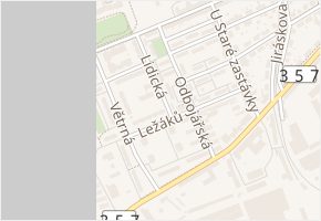 Ležáků v obci Vysoké Mýto - mapa ulice