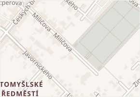 Miličova v obci Vysoké Mýto - mapa ulice
