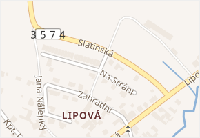 Na Stráni v obci Vysoké Mýto - mapa ulice