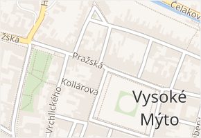nám. Přemysla Otakara II. v obci Vysoké Mýto - mapa ulice