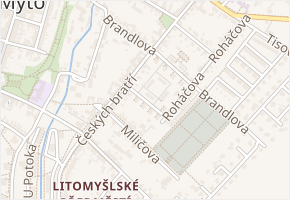 Palackého v obci Vysoké Mýto - mapa ulice