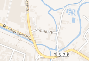 Presslova v obci Vysoké Mýto - mapa ulice