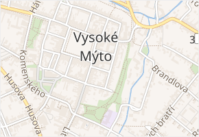 Purkyňova v obci Vysoké Mýto - mapa ulice