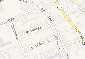 Rašínova v obci Vysoké Mýto - mapa ulice