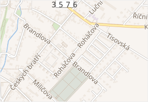 Roháčova v obci Vysoké Mýto - mapa ulice