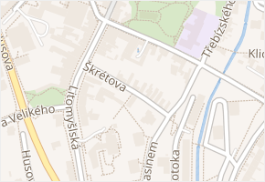 Škrétova v obci Vysoké Mýto - mapa ulice