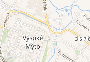 Sladkovského v obci Vysoké Mýto - mapa ulice