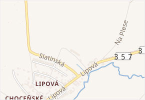 Slatinská v obci Vysoké Mýto - mapa ulice