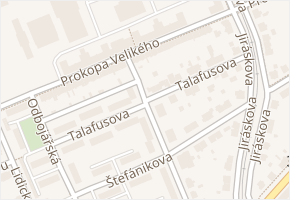Talafusova v obci Vysoké Mýto - mapa ulice