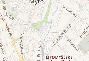 Třebízského v obci Vysoké Mýto - mapa ulice