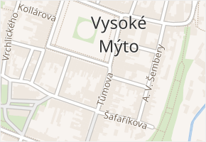 Tůmova v obci Vysoké Mýto - mapa ulice