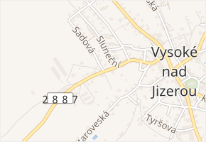 Bozkovská v obci Vysoké nad Jizerou - mapa ulice