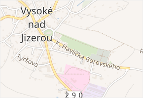K. Havlíčka Borovského v obci Vysoké nad Jizerou - mapa ulice