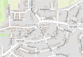 K Loužce v obci Vysoký Újezd - mapa ulice