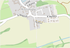 Ke Kameňáku v obci Vysoký Újezd - mapa ulice