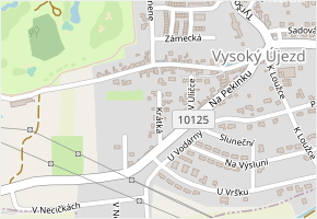 Krátká v obci Vysoký Újezd - mapa ulice
