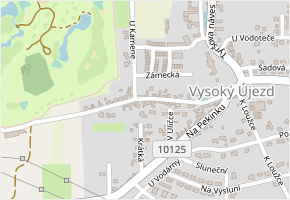 V Chaloupkách v obci Vysoký Újezd - mapa ulice