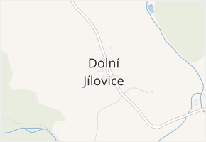 Dolní Jílovice v obci Vyšší Brod - mapa části obce