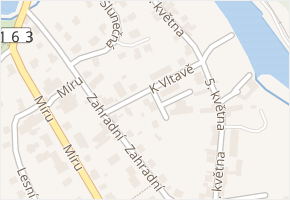 K Vltavě v obci Vyšší Brod - mapa ulice