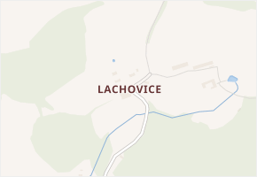 Lachovice v obci Vyšší Brod - mapa části obce