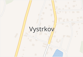 Vystrkov v obci Vystrkov - mapa části obce