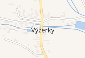 Výžerky v obci Výžerky - mapa části obce