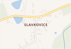 Slavkovice v obci Vyžice - mapa části obce