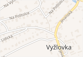 K Pařezu v obci Vyžlovka - mapa ulice