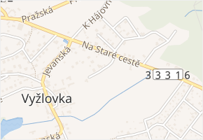 Na Lukách v obci Vyžlovka - mapa ulice