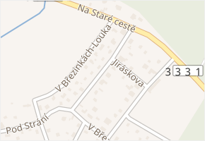 V Březinkách v obci Vyžlovka - mapa ulice