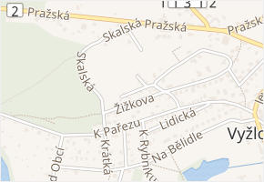 V Lomu v obci Vyžlovka - mapa ulice