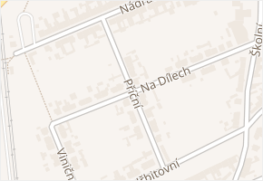 Příční v obci Žabčice - mapa ulice
