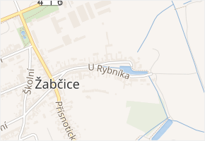 U Rybníka v obci Žabčice - mapa ulice